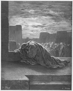 Gustave Doré Bible : Esdras en prière - Gustave Dore